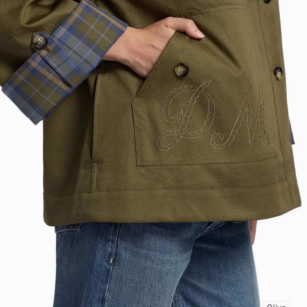 Damson Madder Reversible Jerry Crop Trench - Picture 5 of 6